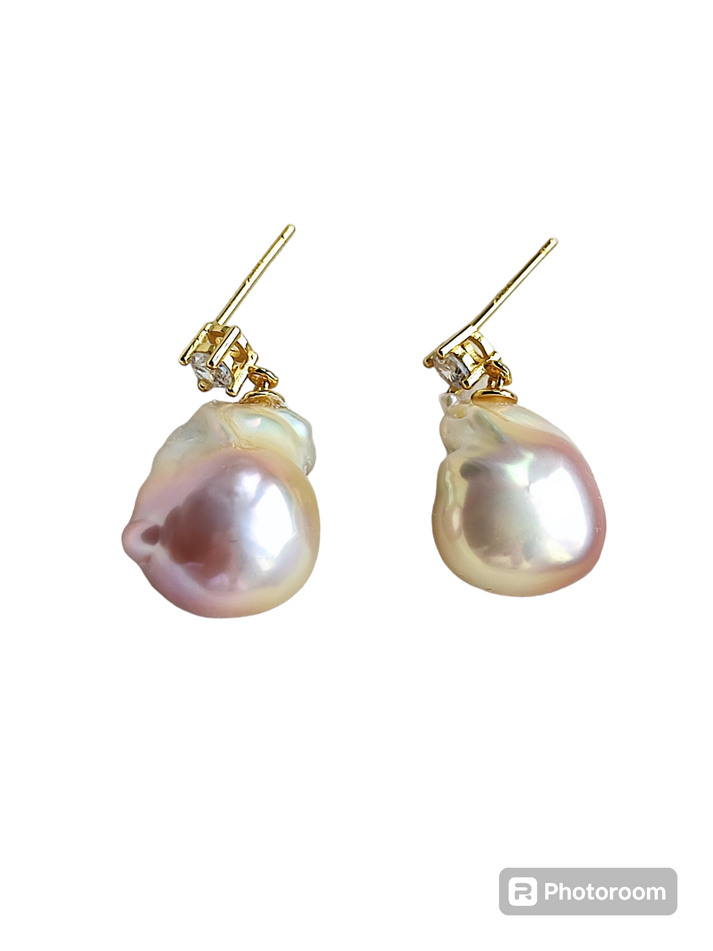 Baroque pearls earrings