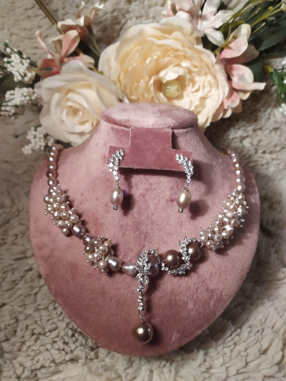 Stunning set of freshwater pearls