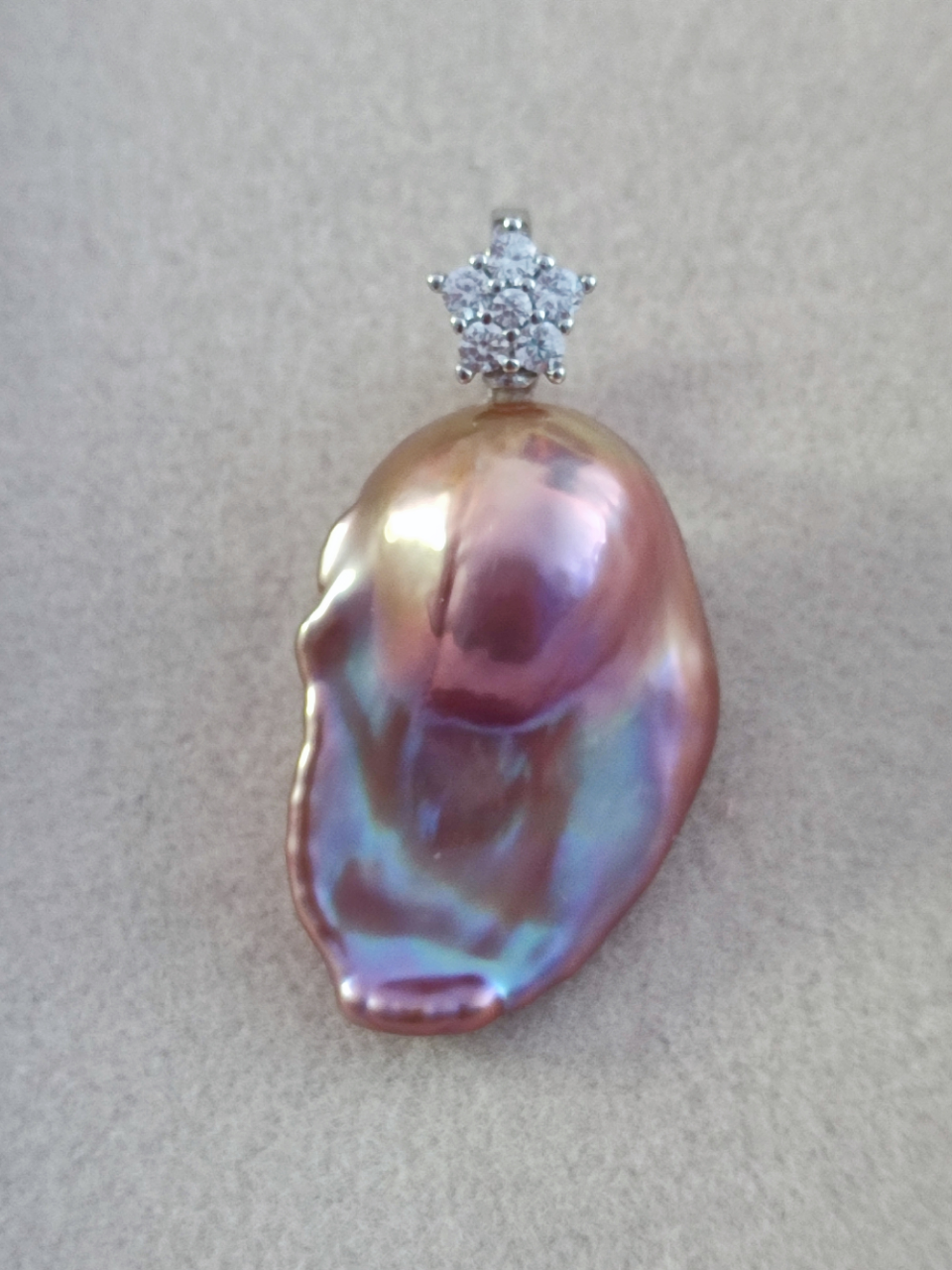 Gorgeous baroque pearl pendant