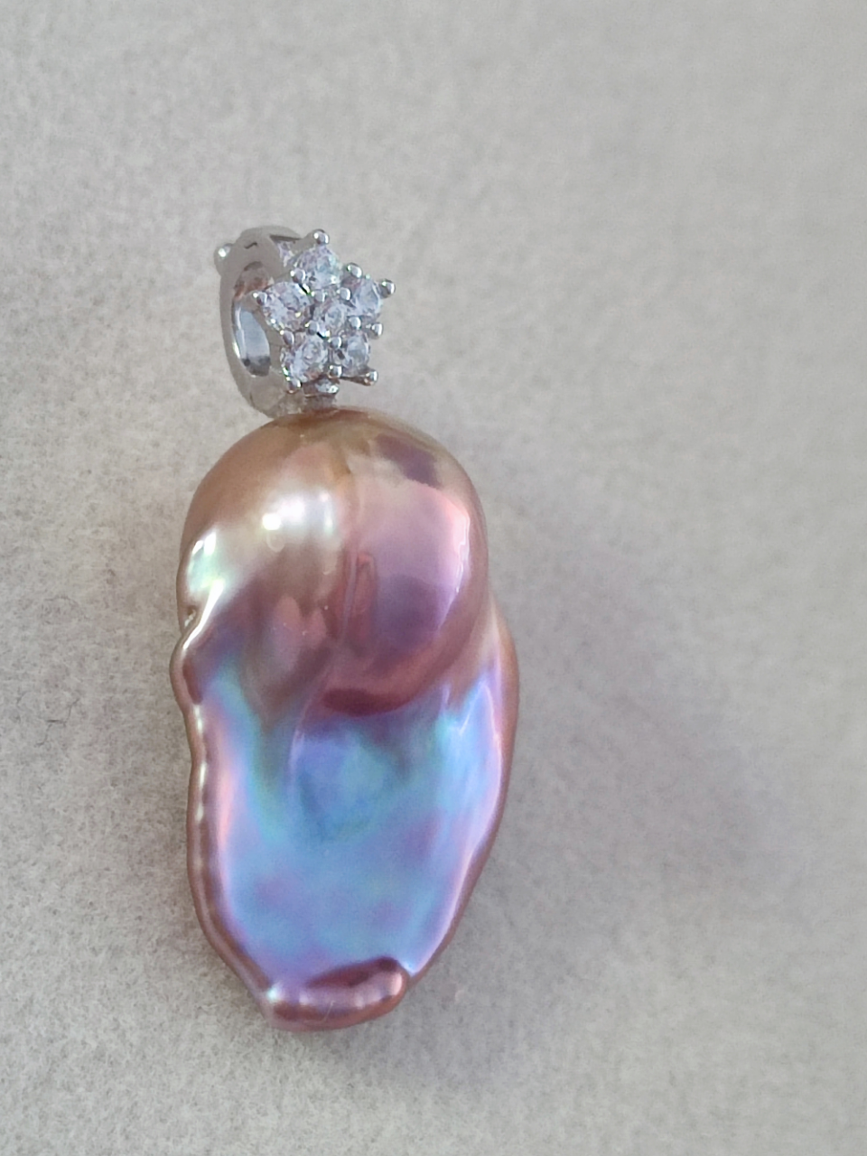 Gorgeous baroque pearl pendant