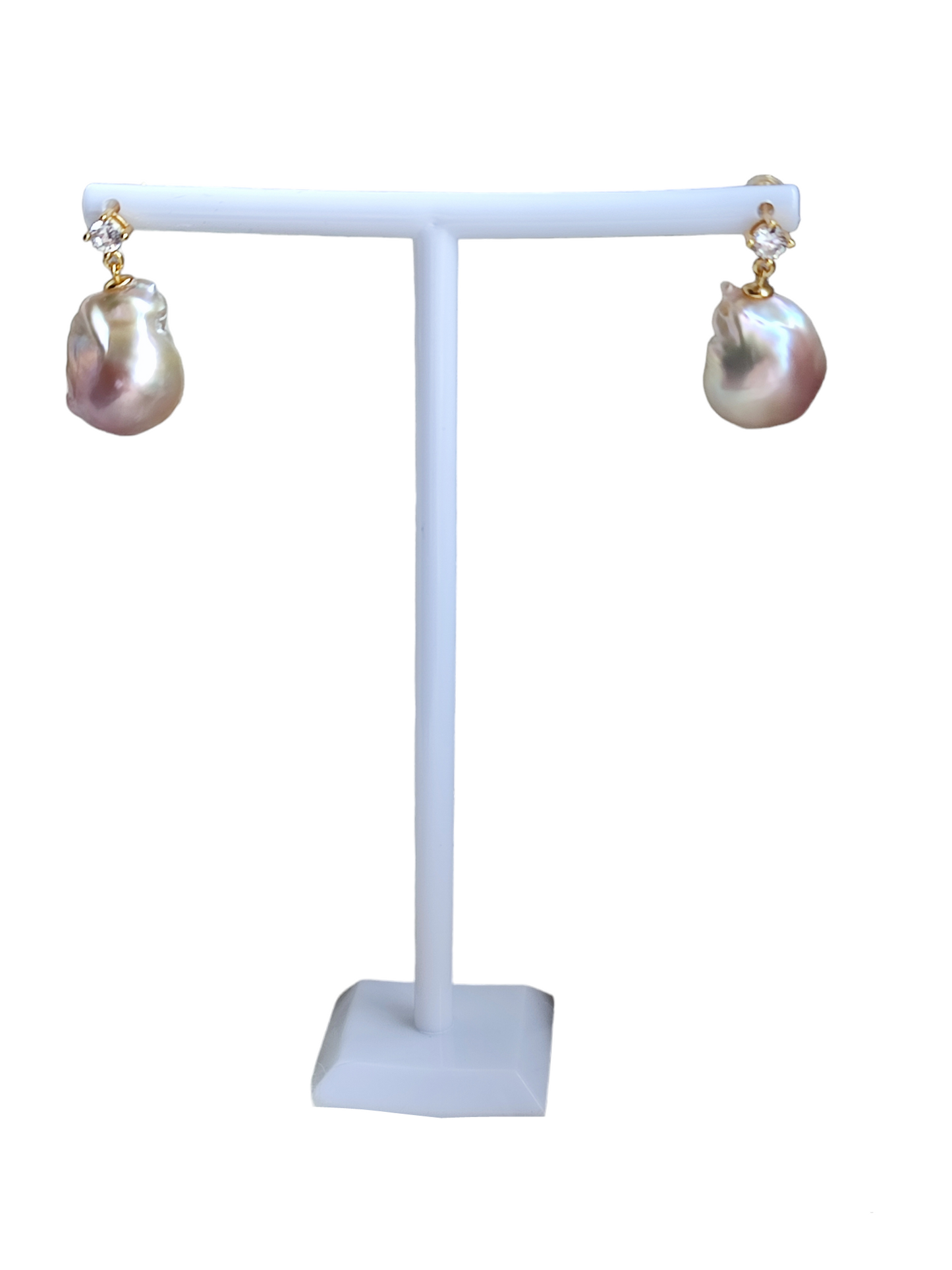 Baroque pearls earrings