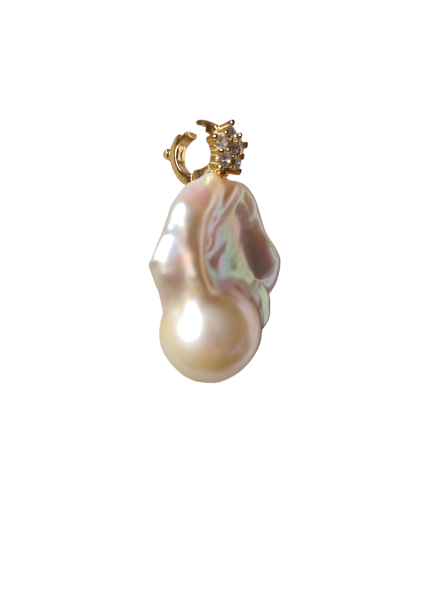 Baroque pearl pendant wonky