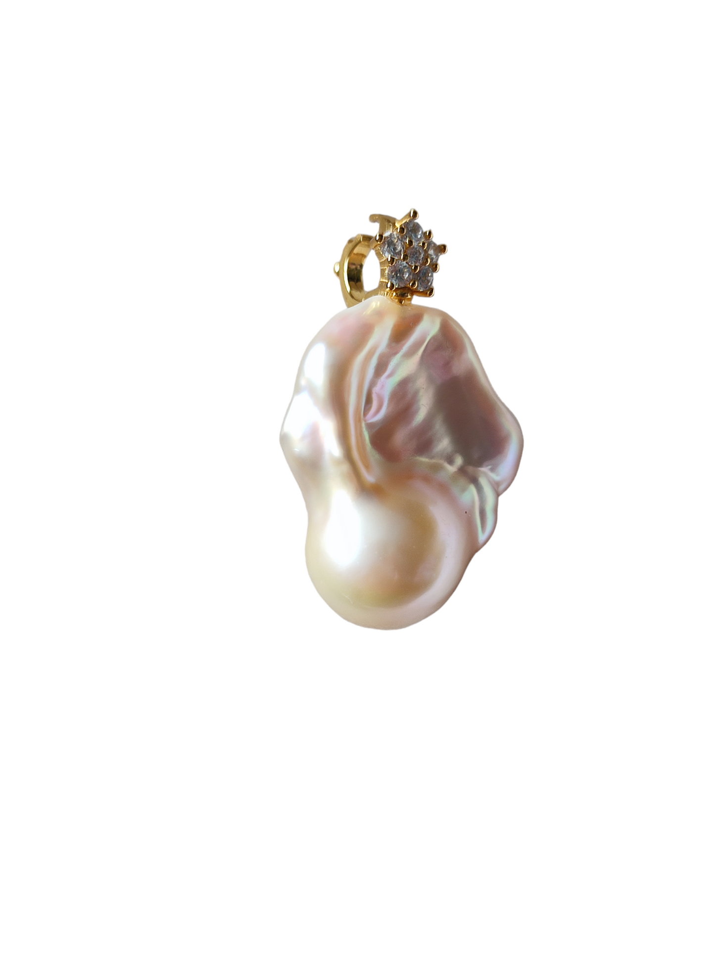 Baroque pearl pendant wonky
