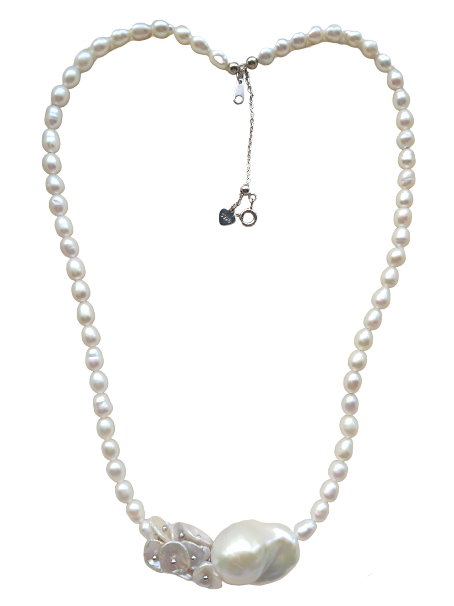 Stunning baroque pearl necklace